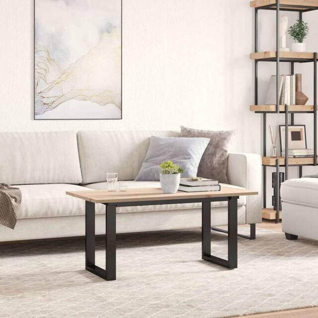 Berkfield Home Table Top 100x50x1.7 cm Rectangular Solid Wood Pine in Natural - image 1
