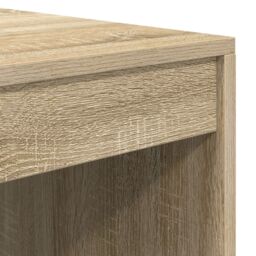 Berkfield Home Writing Desk Sonoma oak MDF with Sonoma oak veneer 100 x 50 x 76 cm in Brown - thumbnail 7