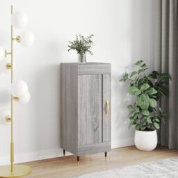 Berkfield Home Sideboard Grey Sonoma 34.5x34x90 cm Engineered Wood - thumbnail 1