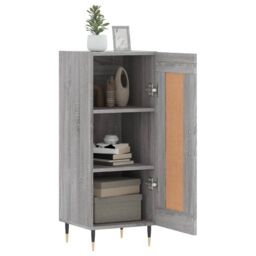 Berkfield Home Sideboard Grey Sonoma 34.5x34x90 cm Engineered Wood - thumbnail 4