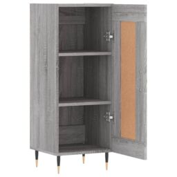 Berkfield Home Sideboard Grey Sonoma 34.5x34x90 cm Engineered Wood - thumbnail 6