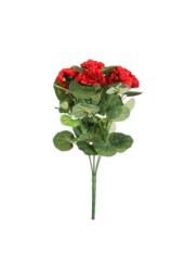 KDMD Essentials Red Geranium Bush - 7 Stems 40cm 2 Pack - thumbnail 1
