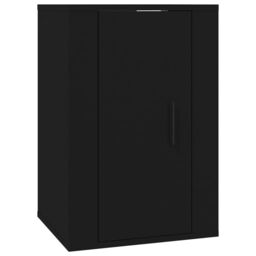 Berkfield Home Wall Mounted TV Cabinets 2 pcs Black 40x34.5x60 cm - thumbnail 5