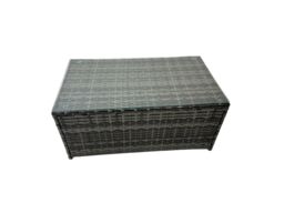 Fimous Outdoor Garden Rattan Furniture Set 9 Seater with 4 Stools Side Table in Dark Grey - thumbnail 3