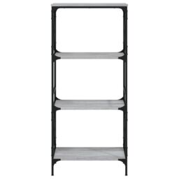 Berkfield Home Bookcase 4-Tier Grey Sonoma 59x35x132 cm Engineered Wood - Size: 59 x 35 x 132 cm - thumbnail 4