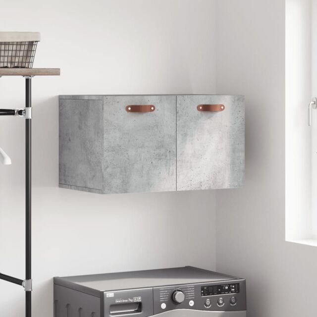 Berkfield Home Wall Cabinet Concrete Grey 60x36.5x35 cm Engineered Wood - image 1