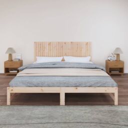 Berkfield Home Wall Headboard 185x3x60 cm Solid Wood Pine in Brown - Size: 185 x 3 x 60 cm - thumbnail 3