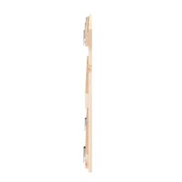 Berkfield Home Wall Headboard 185x3x60 cm Solid Wood Pine in Brown - Size: 185 x 3 x 60 cm - thumbnail 5