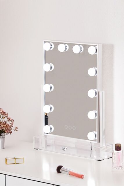 Hollywood Vanity Makeup Mirror Desktop Mirror in Natural - image 1