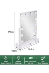Hollywood Vanity Makeup Mirror Desktop Mirror in Natural - thumbnail 6