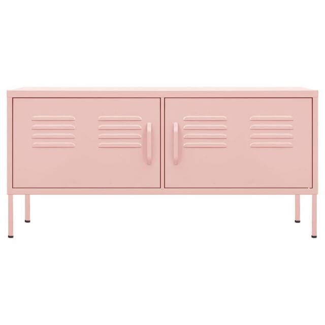Berkfield Home TV Cabinet Pink 105x35x50 cm Steel - Size: 105 x 35 x 50 cm - image 1