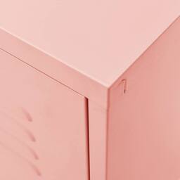 Berkfield Home TV Cabinet Pink 105x35x50 cm Steel - Size: 105 x 35 x 50 cm - thumbnail 8