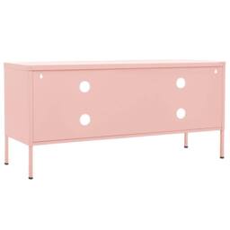 Berkfield Home TV Cabinet Pink 105x35x50 cm Steel - Size: 105 x 35 x 50 cm - thumbnail 5