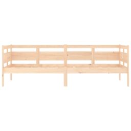 Berkfield Home Day Bed Solid Wood Pine 80x200 cm in Brown - thumbnail 5
