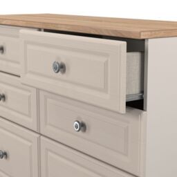 Ready Assembled 2 U Surrey 6 Drawer Midi Chest (Ready Assembled) in Taupe - Size: Large - thumbnail 6