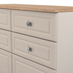 Ready Assembled 2 U Surrey 6 Drawer Midi Chest (Ready Assembled) in Taupe - Size: Large - thumbnail 5