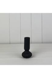 KDMD Black Ceramic Candle Holder - thumbnail 1