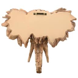Naturecraft Resin Driftwood Collection Large Elephant Head Wall Art in Brown - thumbnail 3