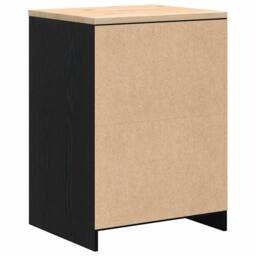 Berkfield Home Durable Garage Storage Cabinet Black 60x51x85 cm Solid Wood Pine - Size: 60 x 51 x 85 cm - thumbnail 8
