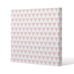 Benjamin Tate Design Pink Triangles (Canvas Print) / 114 x 114 x 4cm in Natural - Size: 114 x 114 x 4 cm - thumbnail 1