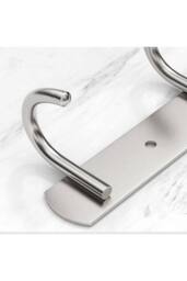 KDMD Stainless Steel Over Door Towel Rack Hooks 7 Hooks Non Slip in Silver - thumbnail 9