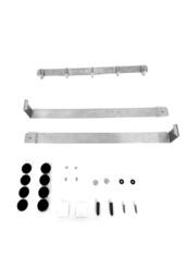 KDMD Stainless Steel Over Door Towel Rack Hooks 7 Hooks Non Slip in Silver - thumbnail 2