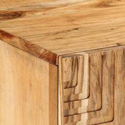 Berkfield Home TV Cabinet 105x33x46 cm Solid Wood Acacia in Brown - Size: 105 x 33 x 46 cm - thumbnail 7