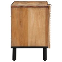 Berkfield Home TV Cabinet 105x33x46 cm Solid Wood Acacia in Brown - Size: 105 x 33 x 46 cm - thumbnail 4