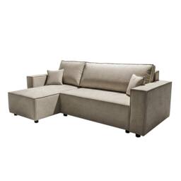Artemis Home Darby Reversible Corner Sofa with Sofa Bed in Beige - Size: 3 Seater - thumbnail 3