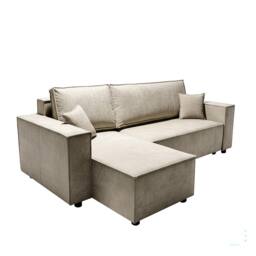Artemis Home Darby Reversible Corner Sofa with Sofa Bed in Beige - Size: 3 Seater - thumbnail 4