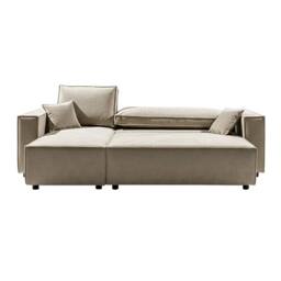 Artemis Home Darby Reversible Corner Sofa with Sofa Bed in Beige - Size: 3 Seater - thumbnail 5