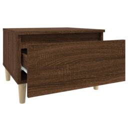 Berkfield Home Side Tables 2 pcs Brown Oak 50x46x35 cm Engineered Wood - Size: 50 x 46 x 35 cm - thumbnail 9