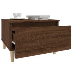 Berkfield Home Side Tables 2 pcs Brown Oak 50x46x35 cm Engineered Wood - Size: 50 x 46 x 35 cm - thumbnail 6