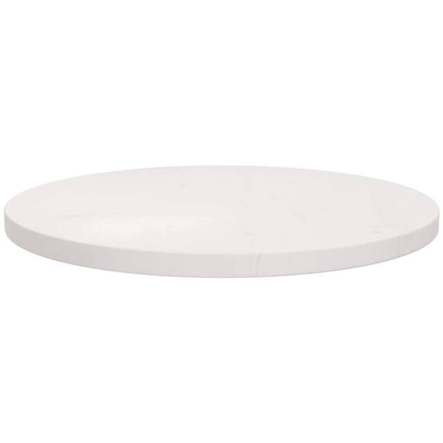 Berkfield Home Table Top Round White Ã˜50x3 cm Solid Wood Pine - Size: 50x3 cm - image 1