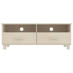 Berkfield Home TV Cabinet HAMAR Honey Brown 106x40x40 cm Solid Wood Pine in Light Sand - Size: 106 x 40 x 40 cm - thumbnail 3