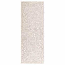 Berkfield Home Rug ZIZUR Cream 80x200 cm Jute Look Indoor & Outdoor - Size: Medium - thumbnail 3