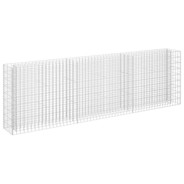 Berkfield Home Gabion Raised Bed Galvanised Steel 270x30x90 cm in Silver - Size: 270 x 30 x 90 cm - image 1