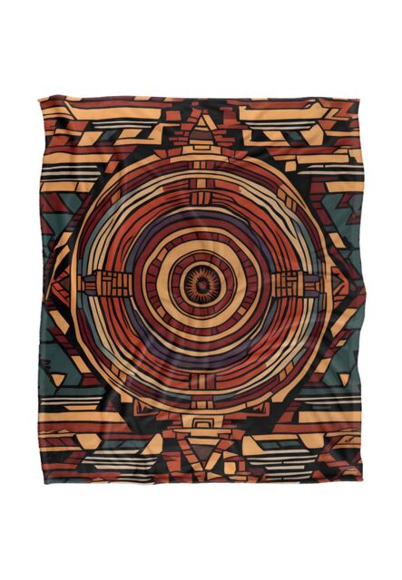JQ Licensing James Piazza Aztec Pattern Silky Touch Super Soft Throw Blanket 152 X 127 cm in White - image 1