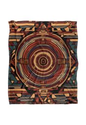 JQ Licensing James Piazza Aztec Pattern Silky Touch Super Soft Throw Blanket 152 X 127 cm in White - thumbnail 1