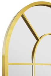 "MirrorOutlet Gold Framed Arched Window Garden Mirror 71"" X 33.5"" (180x85CM) - Size: 1 Pack" - thumbnail 6