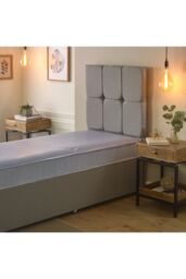 Starlight Beds Waterproof Mattress Durable Easy Clean PVC Coating Sprung Support in Blue - Size: Single - thumbnail 2