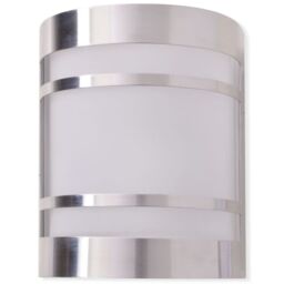 Berkfield Home Outdoor Wall Light Stainless Steel in Silver - thumbnail 3