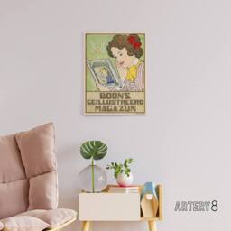"Artery8 Boons Illustrated Magazine Canvas Wall Art Print Georg van Caspel - Size: W18"" x H24""" - thumbnail 3