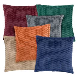 New Edge Blinds Millie Collection Soft Velvet Cushion Cover in Green - Size: 43 cm x 43 cm - thumbnail 2