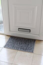 JVL Savio Machine Washable Doormat 40 x 60 cm Grey - Size: 40 cm x 60 cm - thumbnail 2