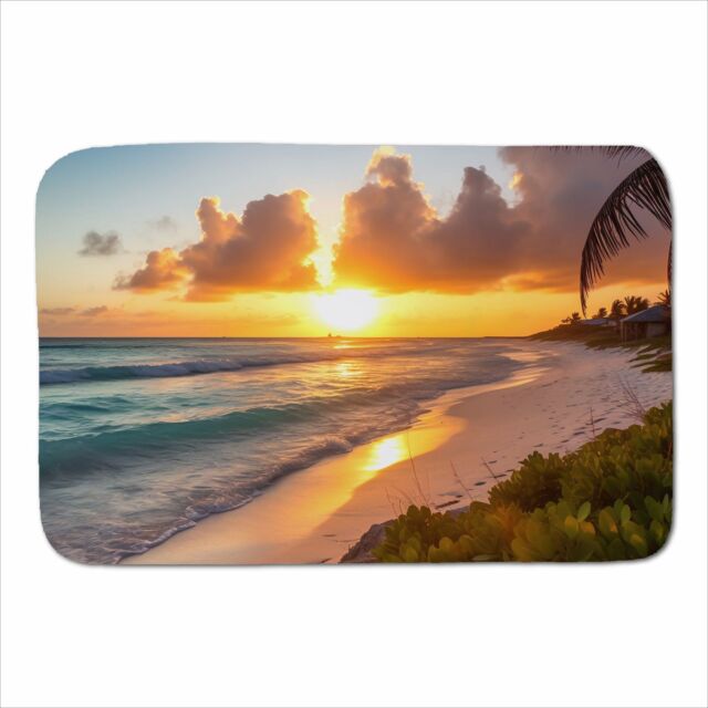 Warren Reed - Designer Sunrise On The Beach Sherpa Blanket - Size: Large - image 1