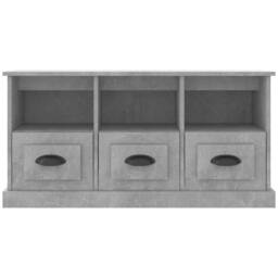 Berkfield Home TV Cabinet Concrete Grey 100x35x50 cm Engineered Wood - Size: 100 x 35 x 50 cm - thumbnail 6
