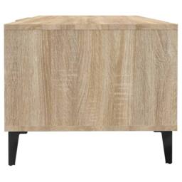 Berkfield Home Coffee Table Sonoma Oak 102x50x40 cm Engineered Wood in Brown - Size: 102 x 50 x 40 cm - thumbnail 7