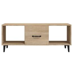 Berkfield Home Coffee Table Sonoma Oak 102x50x40 cm Engineered Wood in Brown - Size: 102 x 50 x 40 cm - thumbnail 5