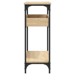 Berkfield Home Console Table with Shelf Sonoma Oak 100x29x75cm Engineered Wood in Brown - Size: 100 x 29 x 75 cm - thumbnail 5